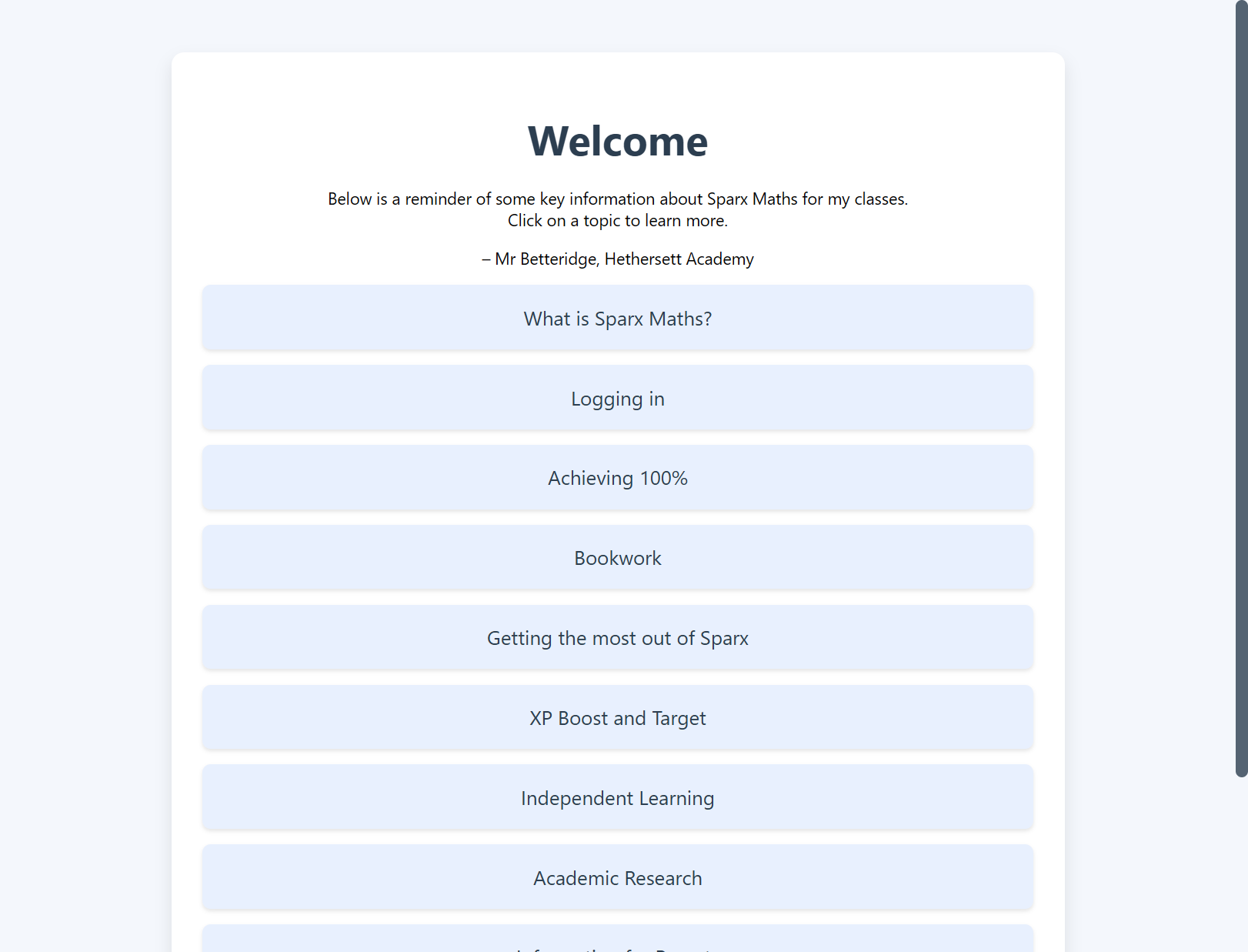 Sparx Information
